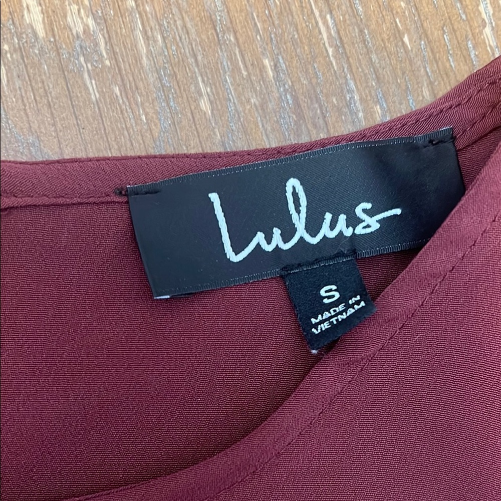 Lulu's Women's Burgundy dress